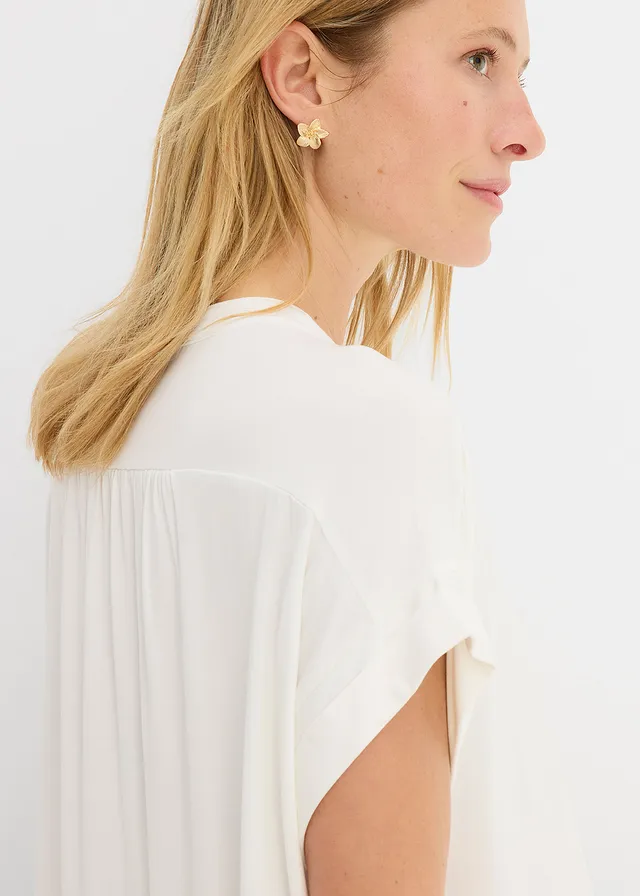 Blouse in een zachte viscosemix • wolwit • product-page.page-title-suffix
