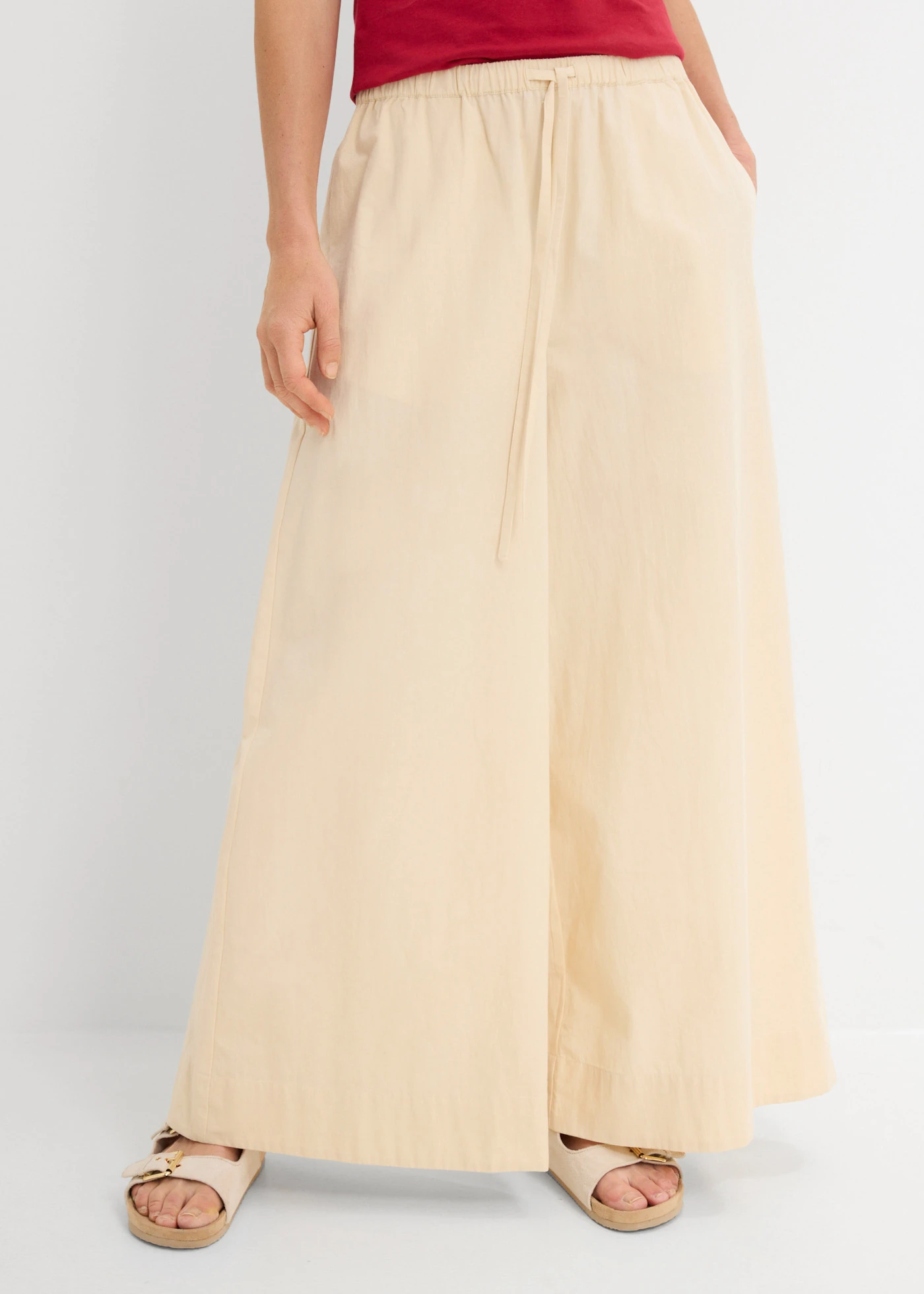 Culotte kalhoty z čisté organické bavlny • světle písková • bonprix obchod