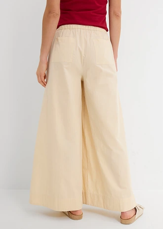 Culotte kalhoty z čisté organické bavlny • světle písková • bonprix obchod