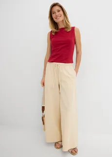 Jupe-culotte 100% coton, Couleur: sable clair