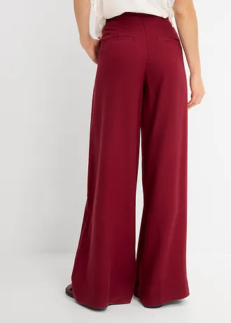 Pantalon à pinces en lyocell fluide • rouge rubis • Boutique bonprix