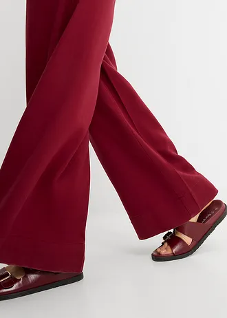 Pantalon à pinces en lyocell fluide • rouge rubis • Boutique bonprix