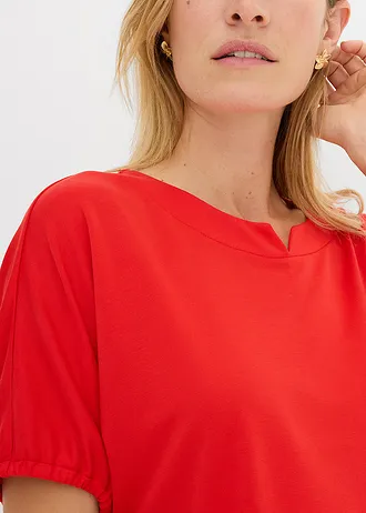 T-shirt ample en maille piquée robuste • fraise • Boutique bonprix