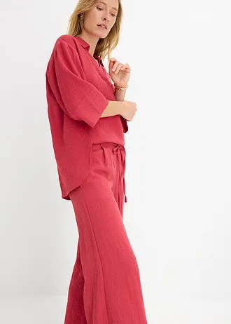 Culotte nadrág puha viszkóz keverékből • cseresznyepiros • bonprix áruház