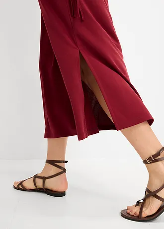 Robe douce en jersey piqué • rouge rubis • Boutique bonprix