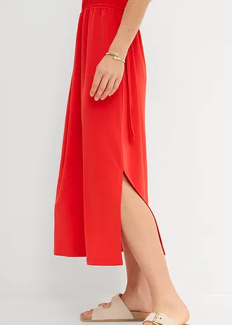 Rochie din tricot moale piqué • roșu-căpșună • magazin bonprix