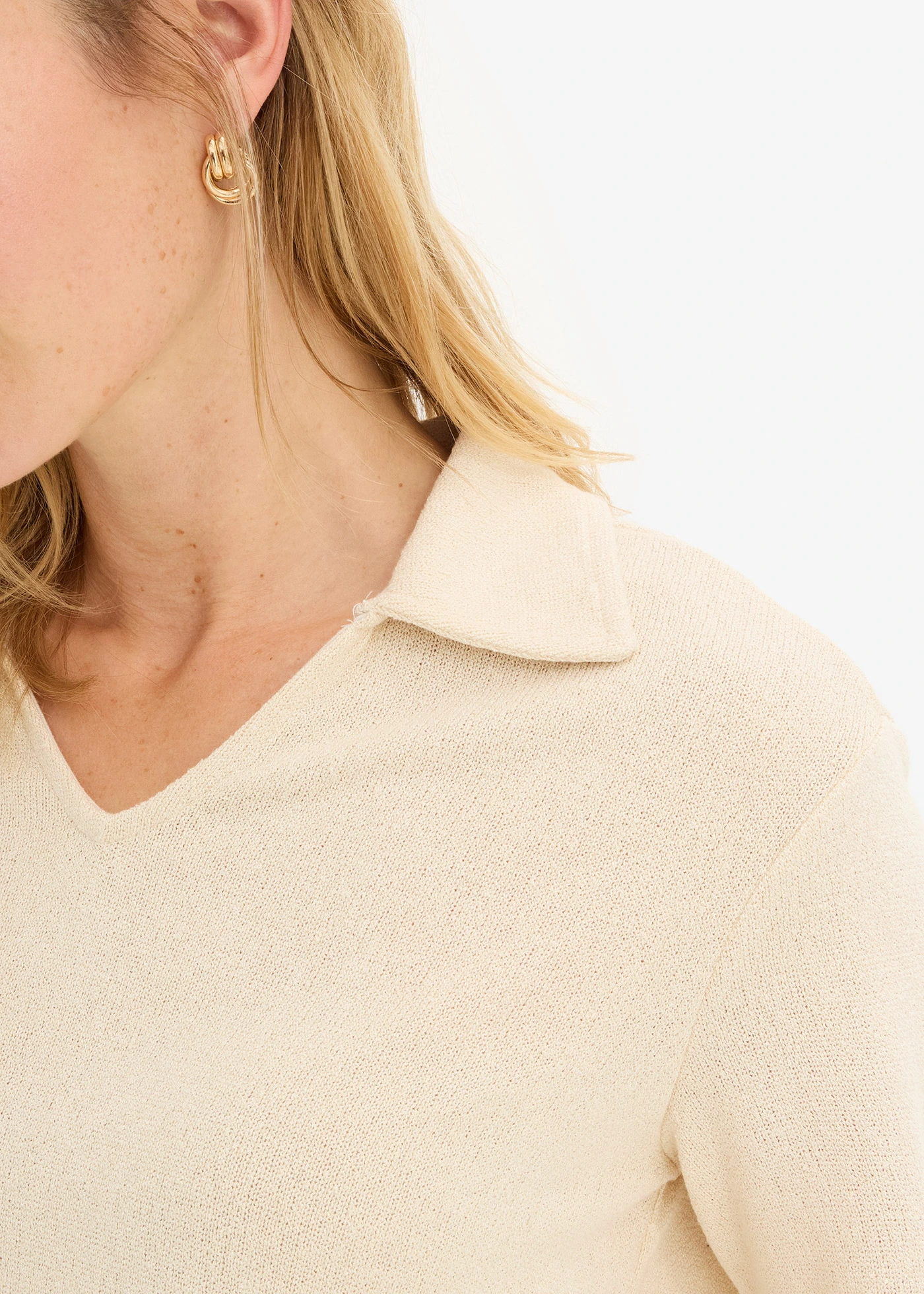 Polo aspect maille • sable clair • Boutique bonprix