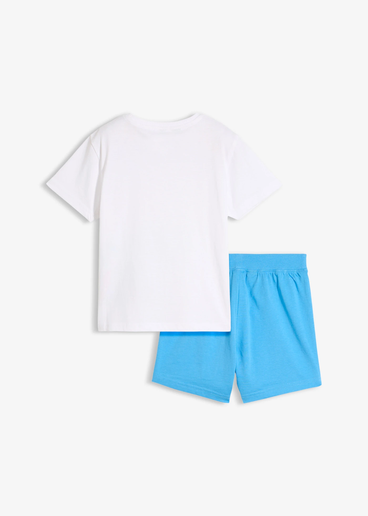 Shortama van puur katoen • wit-briljantblauw • product-page.page-title-suffix