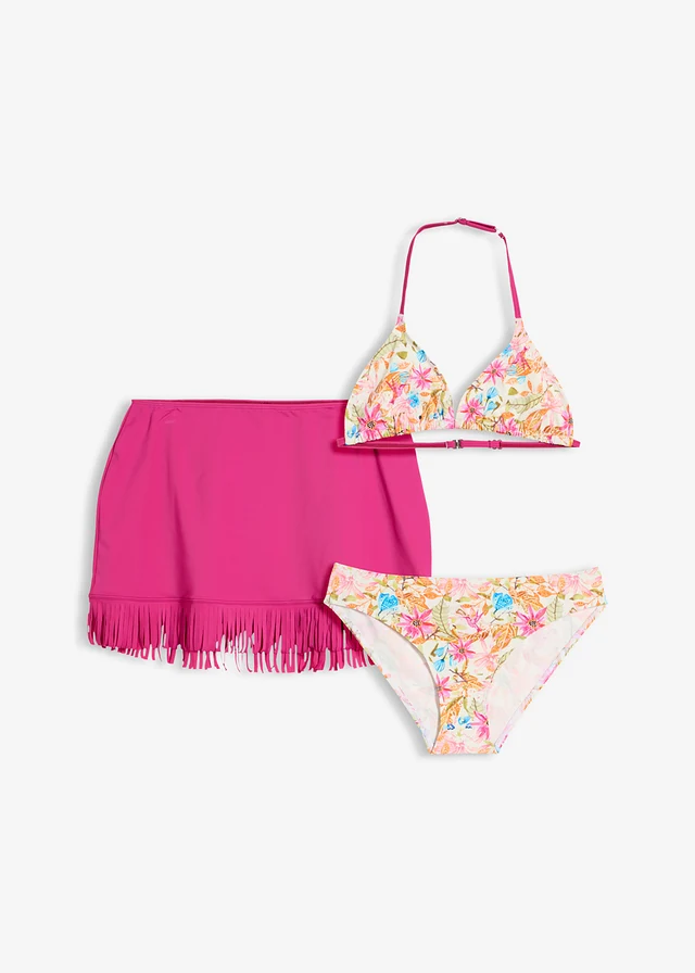 Bikini et jupe (ens. 3 pces)