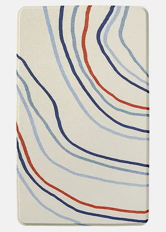 Badmat met memory foam, Kleur: crème