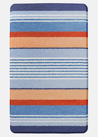 Tapis de bain à mémoire de forme • bleu rayé • Boutique bonprix