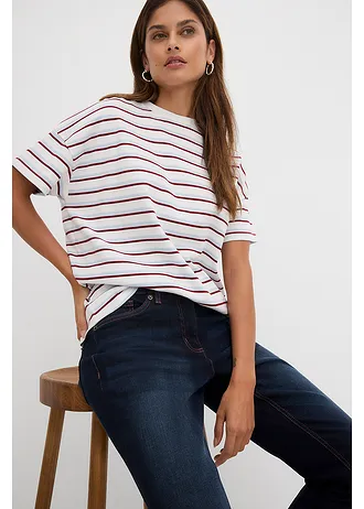 Straight jeans met mid waist • donkerblauw denim • bonprix online shop