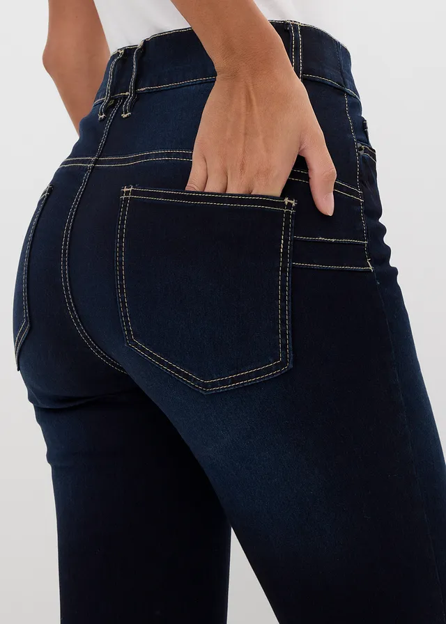 Jean slim taille haute, super extensible • bleu foncé denim • product-page.page-title-suffix