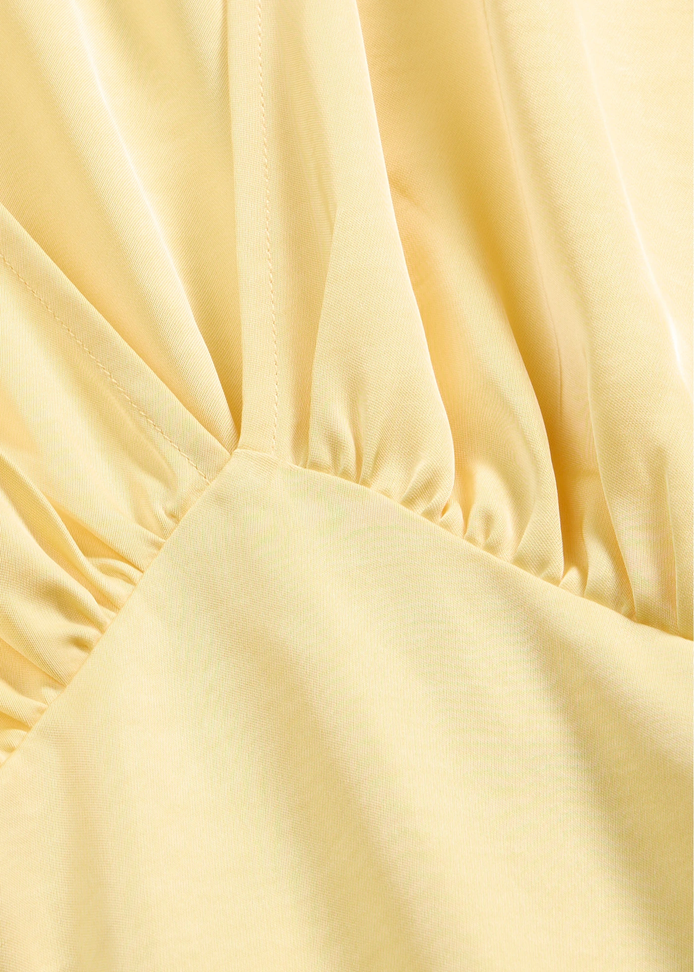 Midi jurk van glanzend satijn • lichtgeel • bonprix online shop