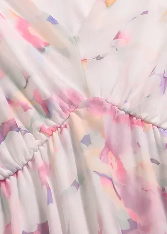 Robe en jersey mesh délicat • écru floral • Boutique bonprix