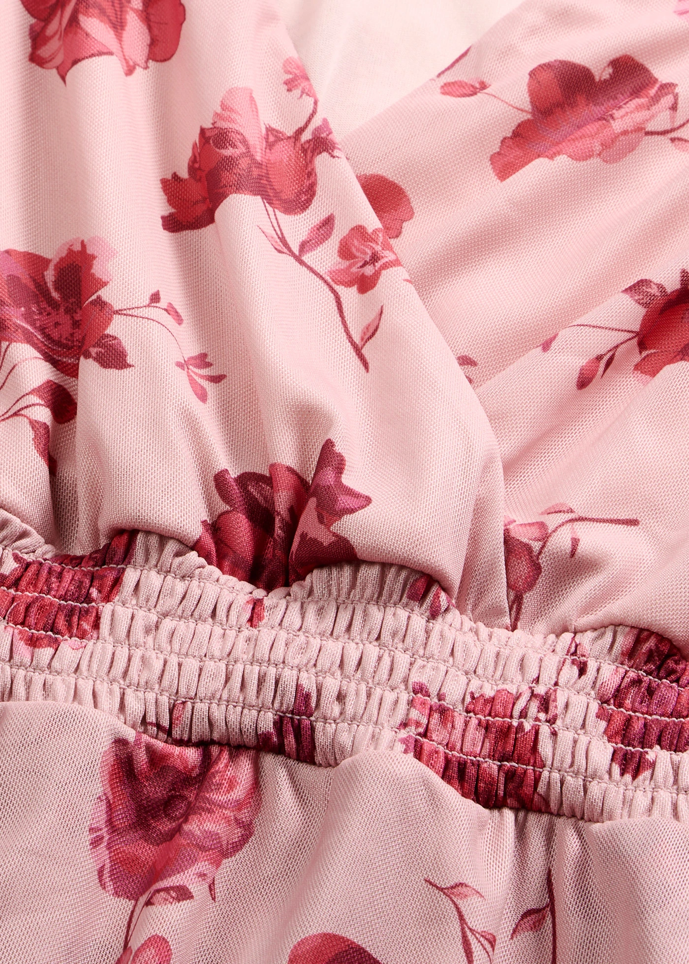 Midi jurk van zacht mesh • asroze gebloemd • bonprix online shop