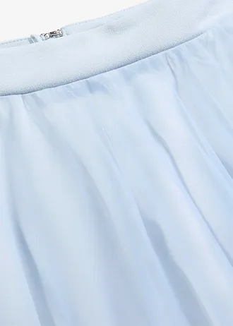 Maxi szoknya finom tüllből • púderkék • bonprix áruház