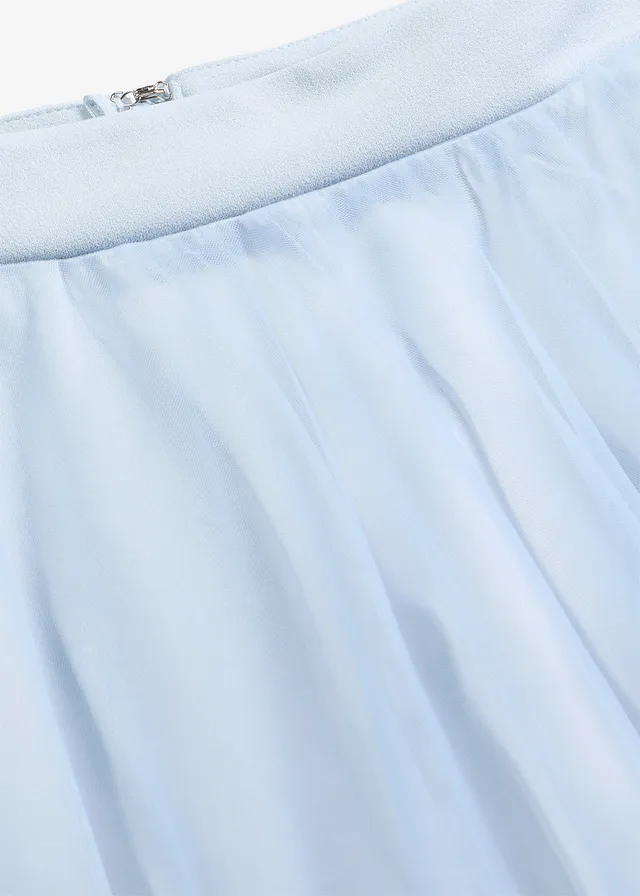 Jupe longue en tulle délicat • bleu poudré • product-page.page-title-suffix