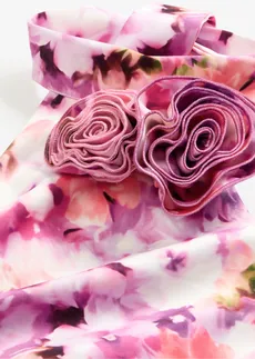 Alkalmi ruha virág applikációval • pink-lila virágmintás • bonprix áruház