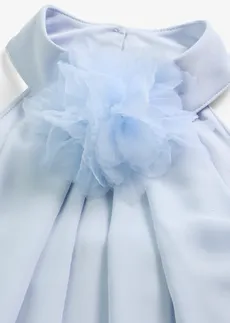 Robe longue avec fleur appliquée • bleu poudré • Boutique bonprix