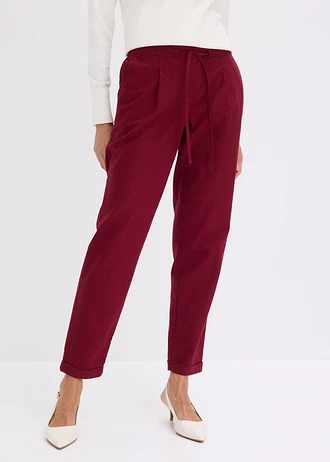Linnen broek, Kleur: esdoornrood