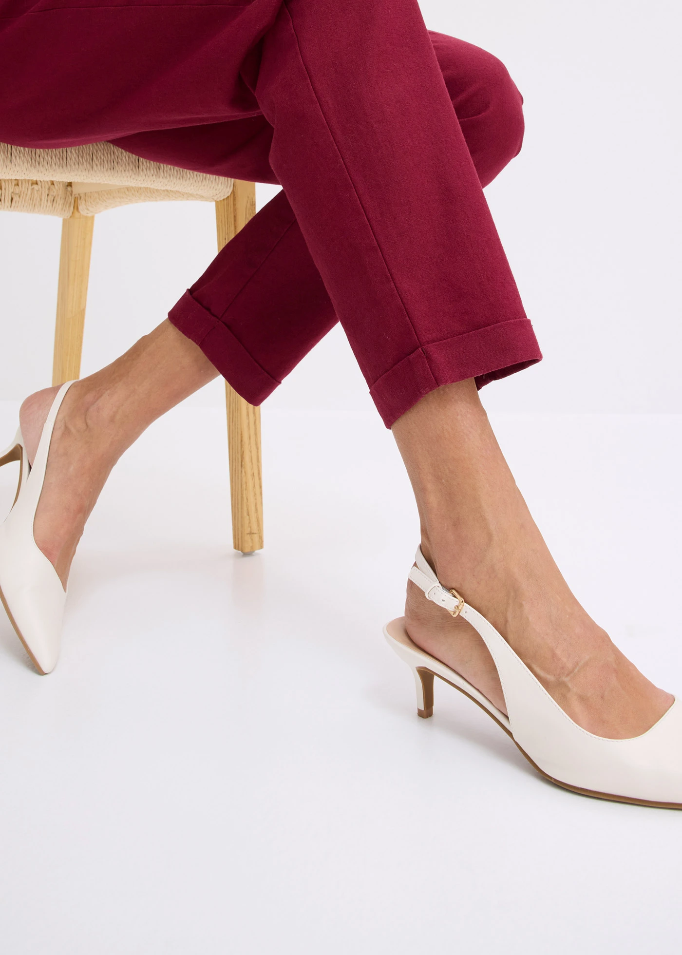 Linnen broek • esdoornrood • bonprix online shop