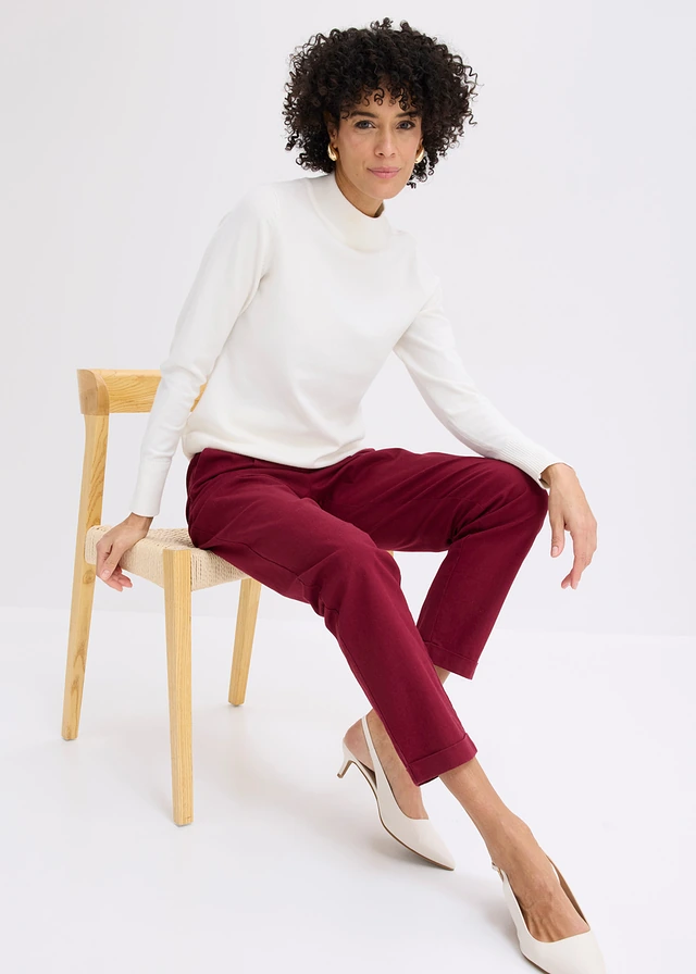 Pantalon en lin mélangé • rouge érable • product-page.page-title-suffix