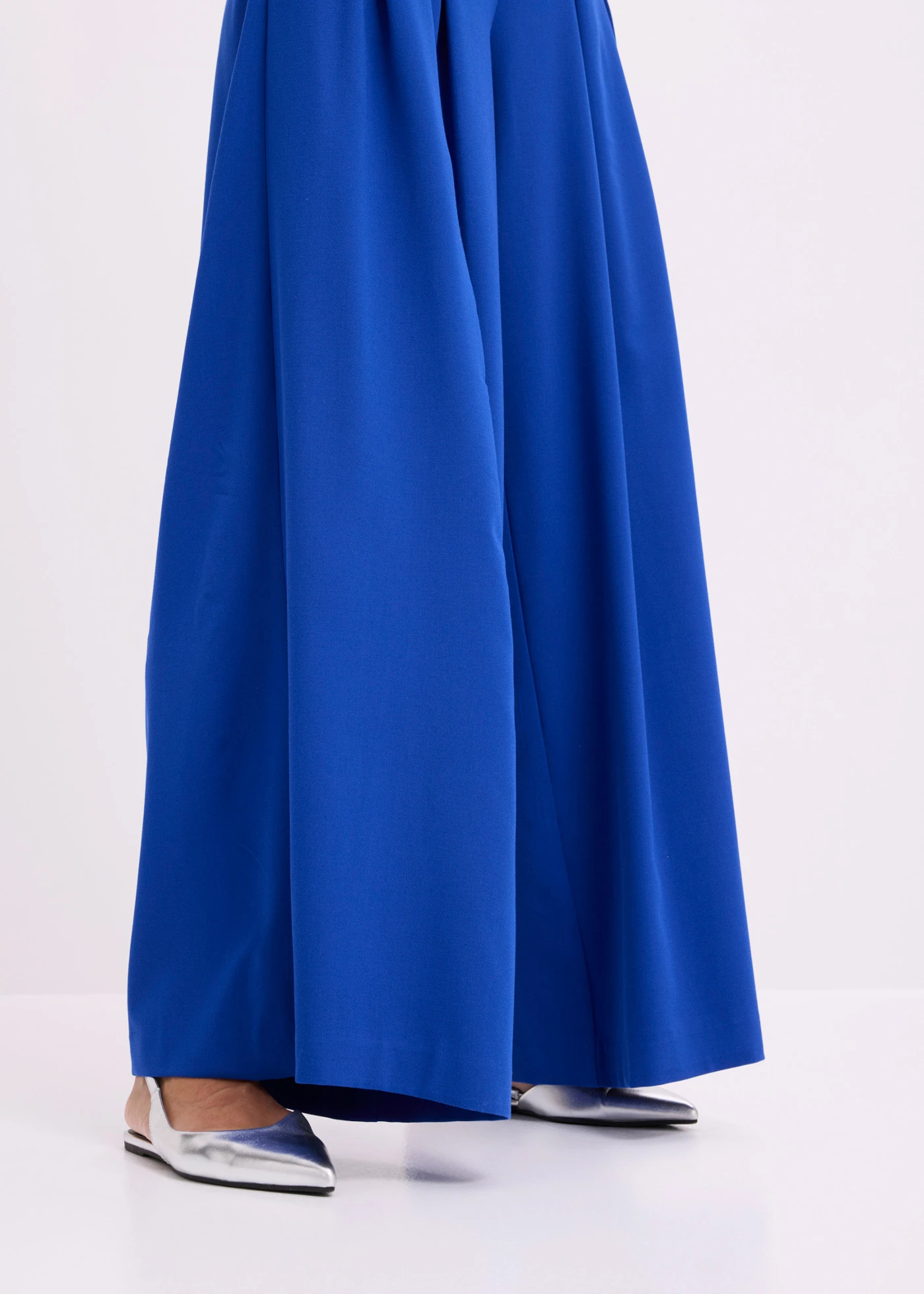 Bandplooibroek met riem van een zachte viscosemix (2-dlg. set) • donkerblauw • bonprix online shop