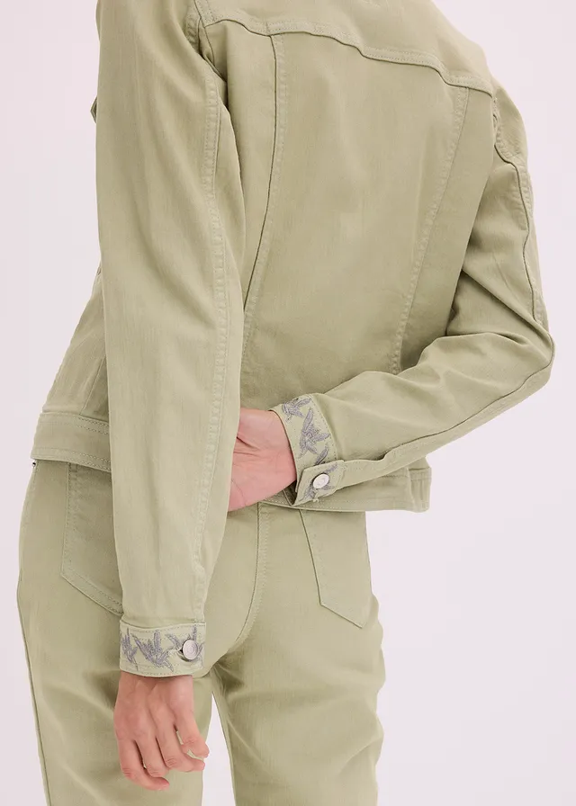 Veste en twill brodée • vert pâle • product-page.page-title-suffix