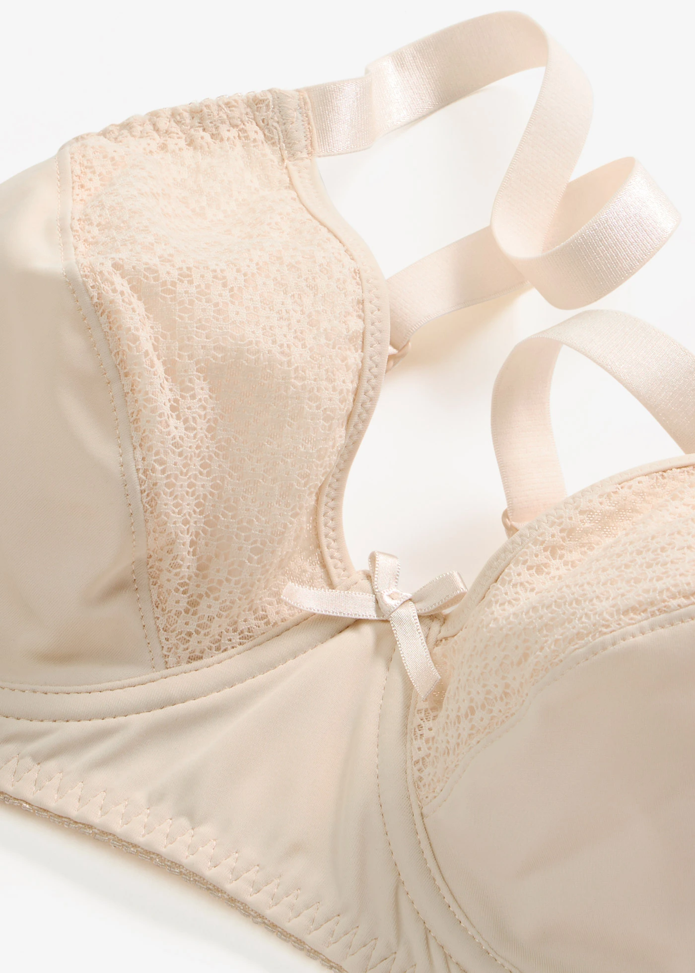 Sutien minimizer cu mesh • bej nisipiu • magazin bonprix