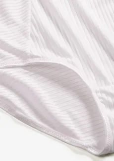 Lot de 2 slips taille haute • beige sable + blanc • Boutique bonprix