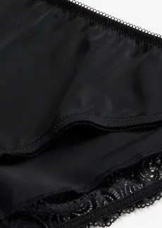 Slip avec dentelle • noir • Boutique bonprix