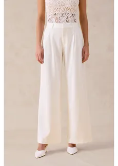 Pantalon large à pinces • ecru • Boutique bonprix