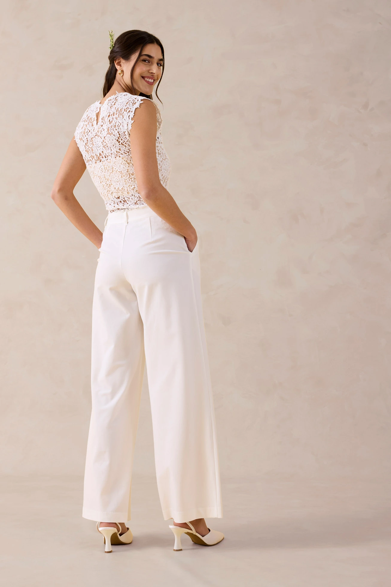 Kalhoty Marlene • přírodní bílá • bonprix obchod