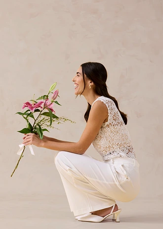 Marlene nadrág • gyapjúfehér • bonprix áruház