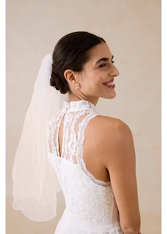 Robe de mariée en tulle et dentelle • blanc • Boutique bonprix