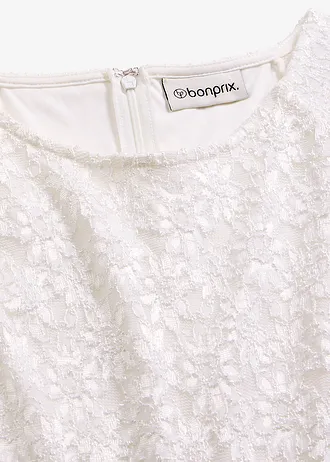Salopetă din șifon fin cu dantelă • ecru • magazin bonprix