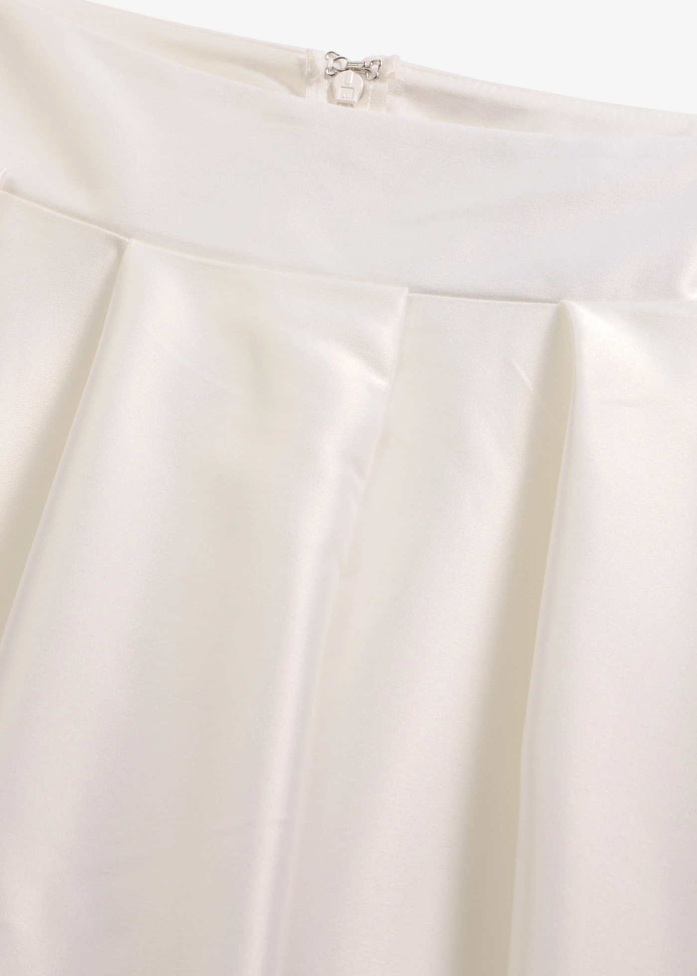 Jupe longue en satin brillant • ecru • Boutique bonprix