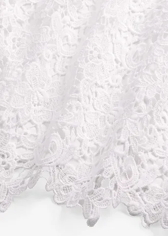 T-shirt à dentelle • ecru • Boutique bonprix