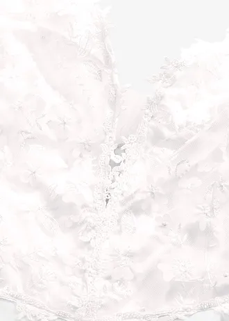 Sukienka ślubna z koronką • biel wełny • sklep bonprix