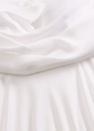 Robe de mariée en mousseline avec drapé • ecru • Boutique bonprix