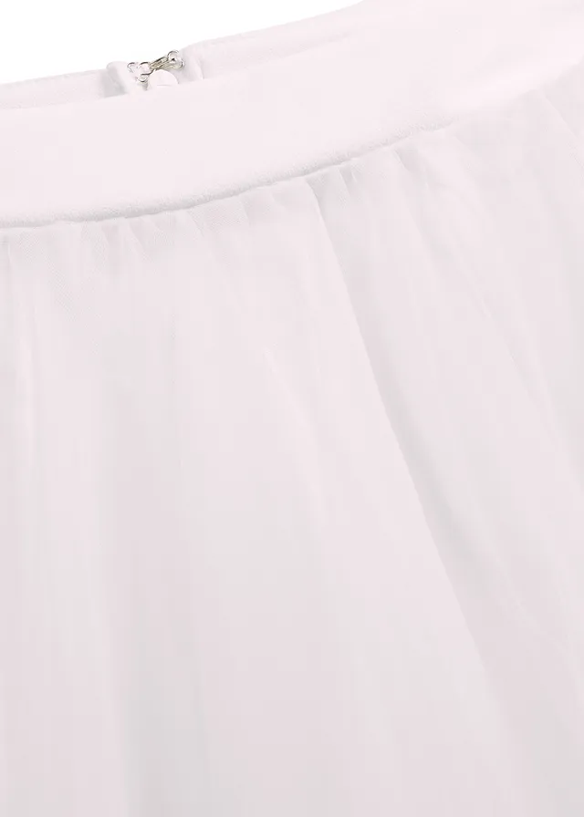 Maxi rok van sierlijke tule • wit-champagnekleur • product-page.page-title-suffix