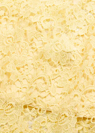 Top en dentelle • jaune clair • Boutique bonprix