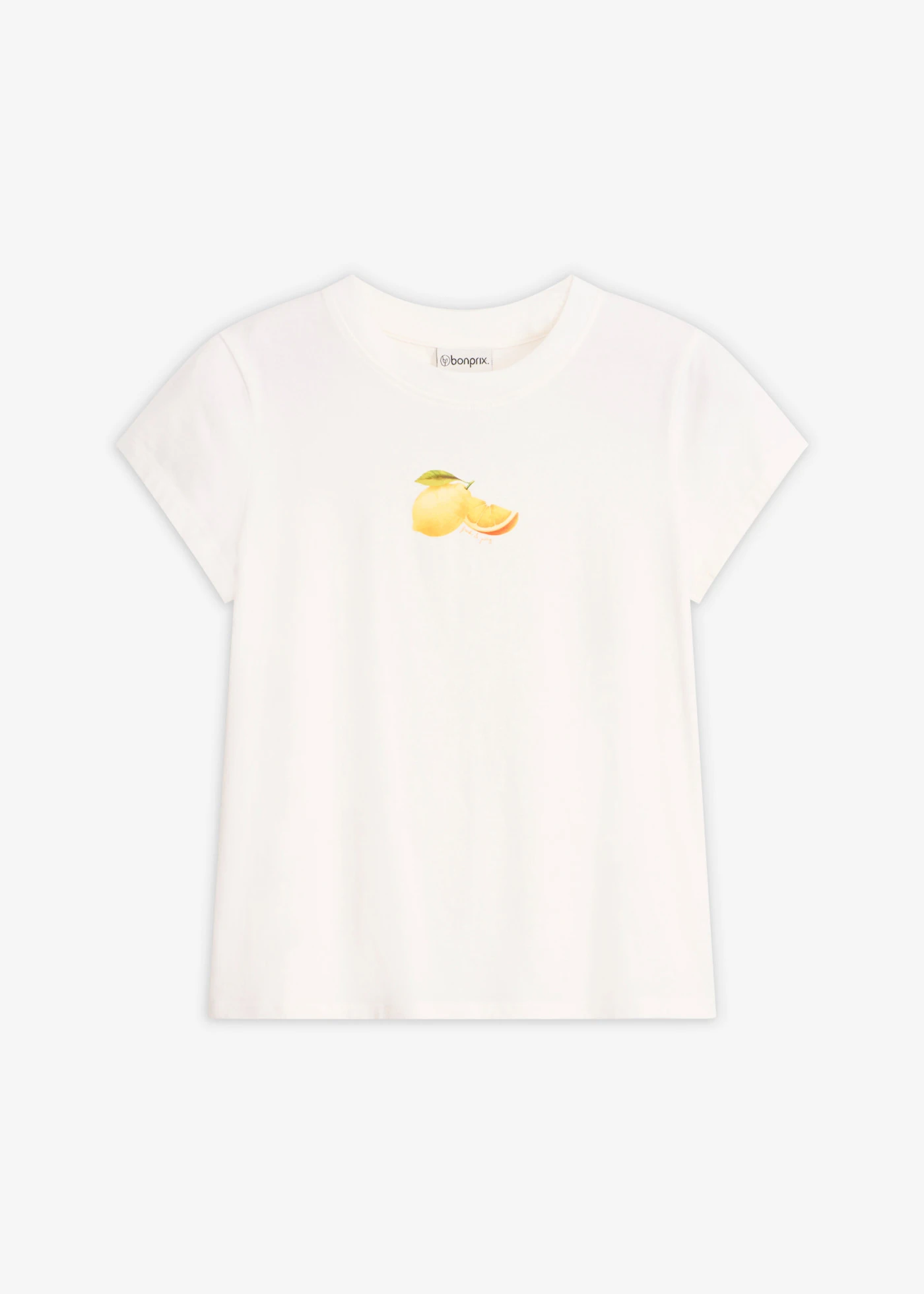 Shirt van elastisch katoen • wolwit • bonprix online shop