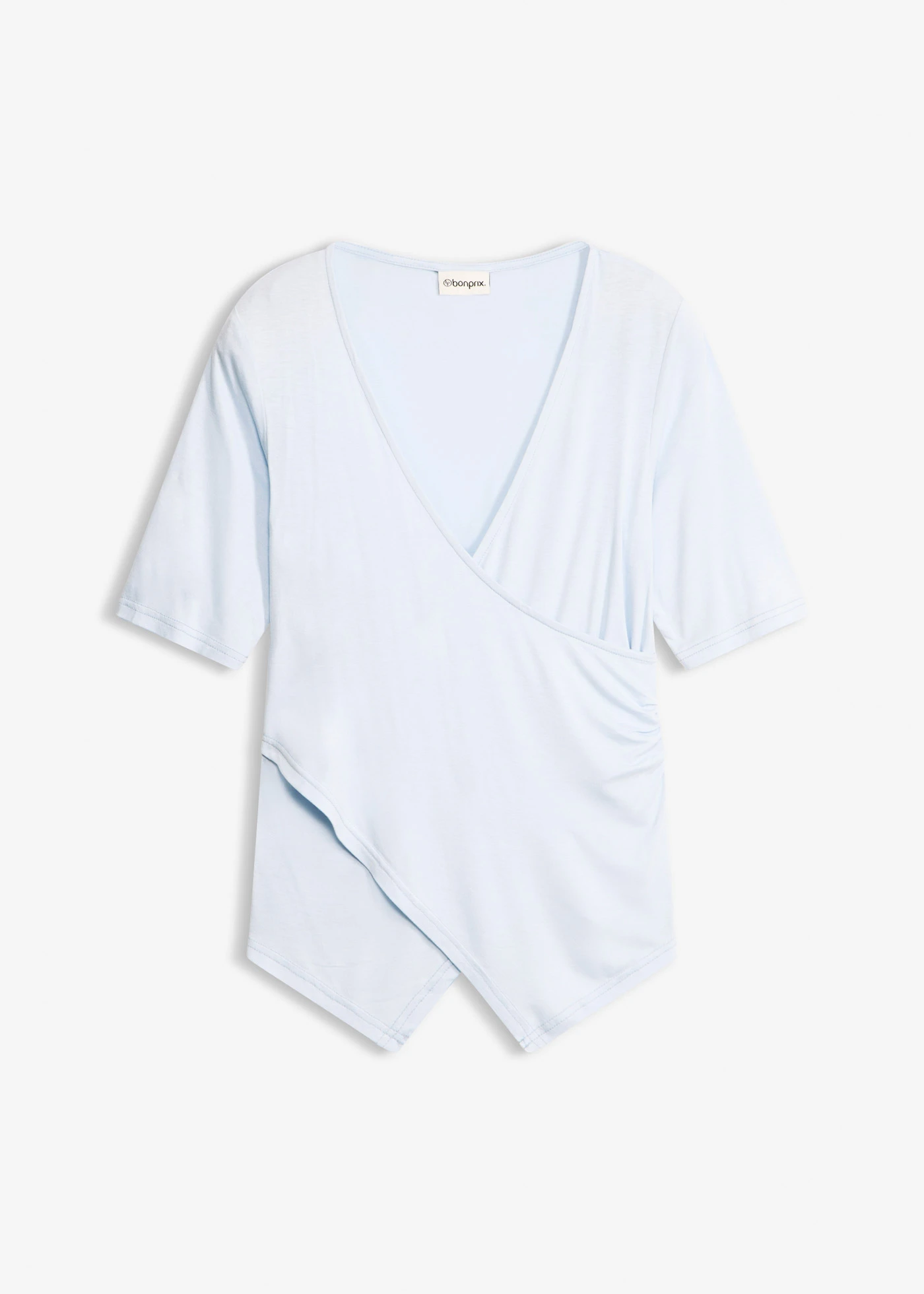 Shirt in een zachte viscosemix • poederblauw • bonprix online shop