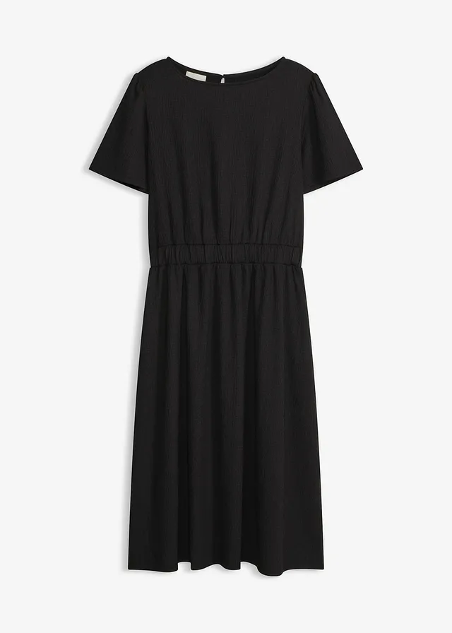 Robe évasée en jersey • noir • Boutique bonprix