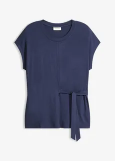 T-shirt doux en viscose extensible • bleu foncé • Boutique bonprix
