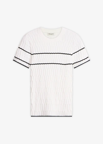 Pulóver s krátkym rukávom, z bavlneného mixu