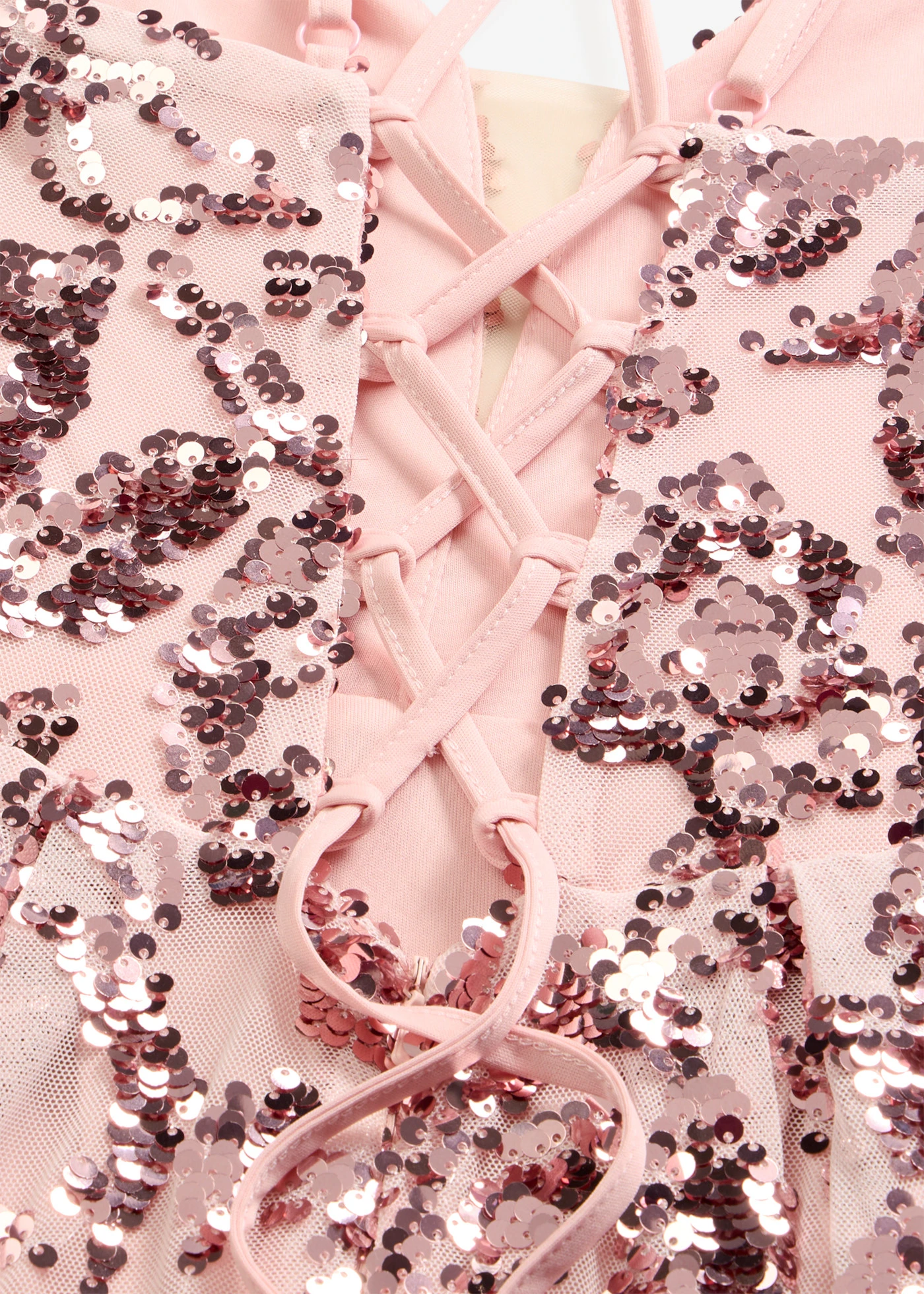 Robe de soirée avec broderies de sequins • rose • Boutique bonprix