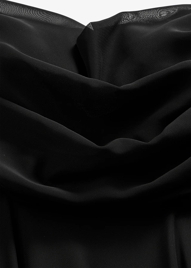 Avondjurk van fijn chiffon • zwart • product-page.page-title-suffix